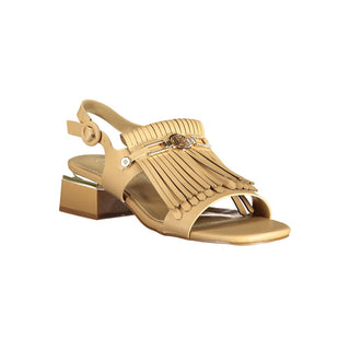 Beige Polyurethane Women's Sandal