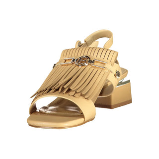 Beige Polyurethane Women's Sandal