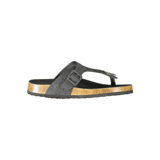 Black Polyurethane Women's Sandal