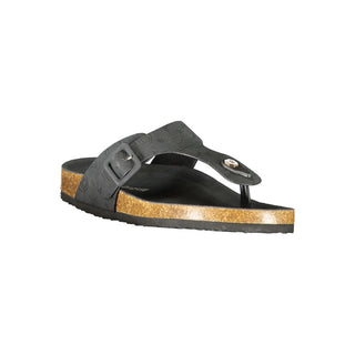 Black Polyurethane Women's Sandal