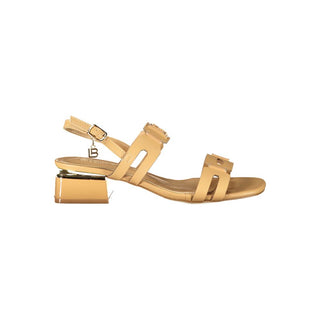 Beige Polyurethane Women Sandal