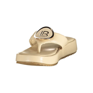Beige Polyurethane Women's Sandal