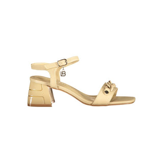 Beige Polyurethane Women Sandal