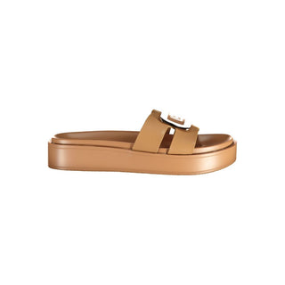 Beige Polyurethane Women's Sandal