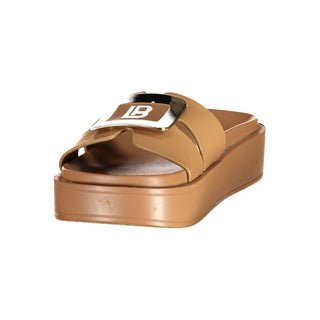 Beige Polyurethane Women's Sandal