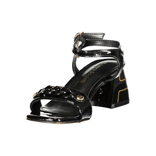 Black Polyurethane Women's Sandal