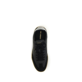 Black Calf Leather Bos Taurus Low Top Sneakers