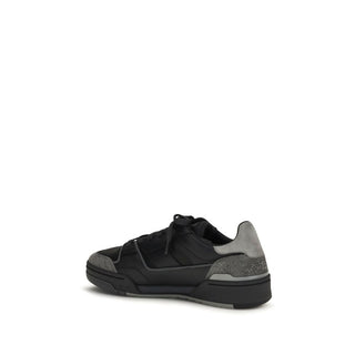 Black Calf Leather Bos Taurus Low Top Sneakers