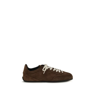 Brown Calf Leather Bos Taurus Low Top Sneakers