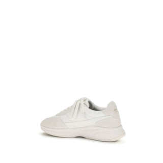 White Calf Leather Bos Taurus Athletic Sneakers
