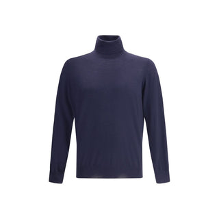 Suéter de cuello alto de lana Oves Aries azul