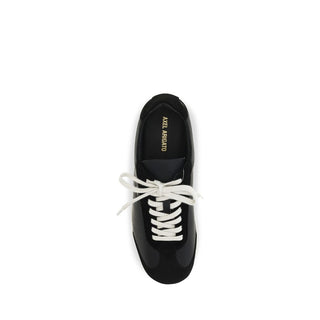 Black Calf Leather Bos Taurus Athletic Sneakers