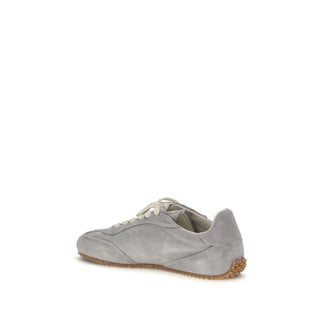 Zapatillas bajas de cuero de becerro gris Bos Taurus