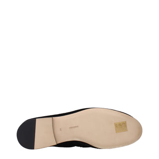 Black Leather Slip-On Loafers