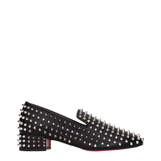 Black Leather Slip-On Loafers