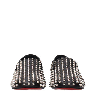 Black Leather Slip-On Loafers