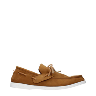 Brown Leather Slip-On Loafers