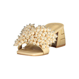Beige Polyurethane Women's Sandal