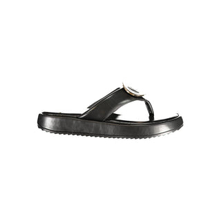 Black Polyurethane Women's Sandal