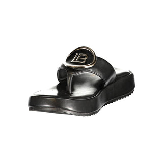 Black Polyurethane Women's Sandal