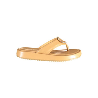 Beige Polyurethane Women's Sandal