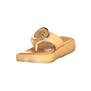 Beige Polyurethane Women's Sandal