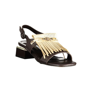 Brown Polyurethane Women's Sandal