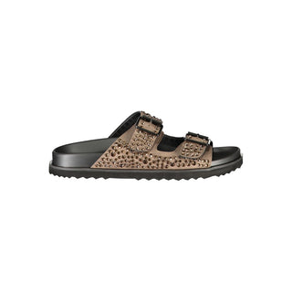 Brown Polyurethane Women's Slipper