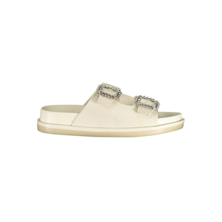 White Polyurethane Women's Slipper