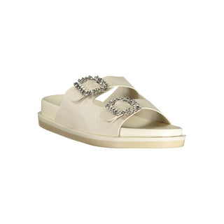 White Polyurethane Women's Slipper