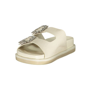 White Polyurethane Women's Slipper