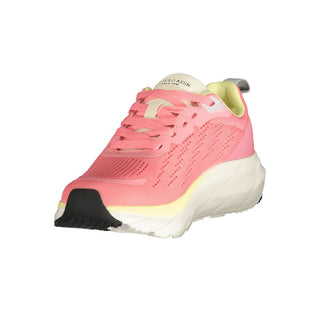 Pink Polyurethane Women's Sneaker