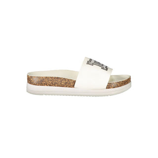White Polyurethane Women's Slipper