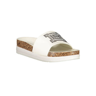 White Polyurethane Women's Slipper