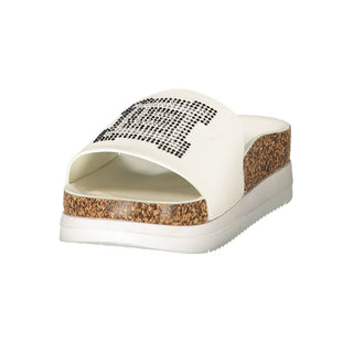 White Polyurethane Women's Slipper