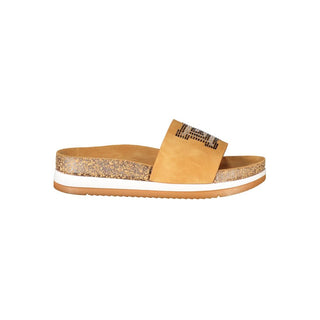 Brown Polyurethane Women's Slipper