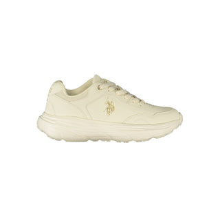 White Polyurethane Women's Sneaker