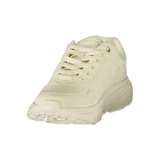 White Polyurethane Women's Sneaker