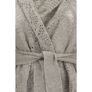 Beige Linen Cardigan