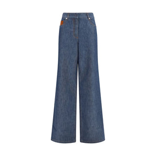 Blue Cotton Jeans Denim