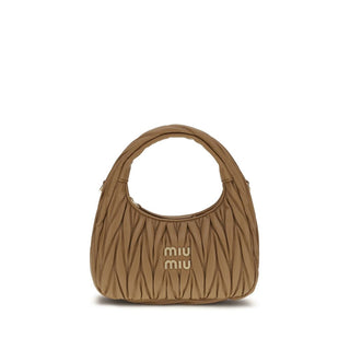 Beige Calf Leather Bos Taurus Handbag