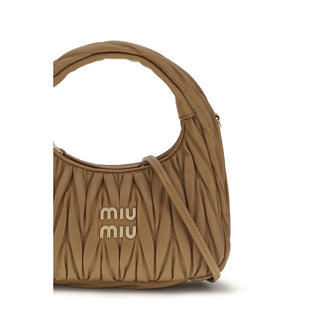Beige Calf Leather Bos Taurus Handbag