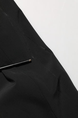Black Single Breasted One Button Coat Blazer