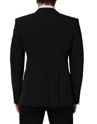 Black Single Breasted One Button Coat Blazer