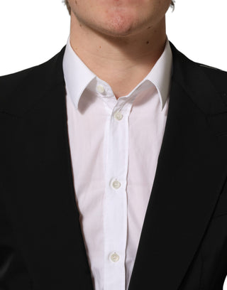 Black Single Breasted One Button Coat Blazer