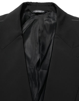 Black Single Breasted One Button Coat Blazer