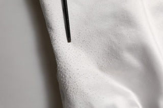 White DG Logo Polyester JerseyBomber Jacket