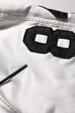 White DG Logo Polyester JerseyBomber Jacket