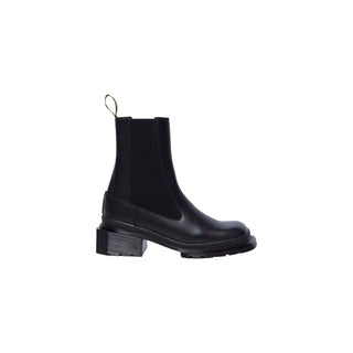 Black Leather Ankle Boots