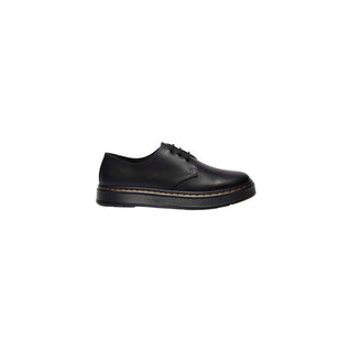 Schwarze Leder-Oxfords und Derbys